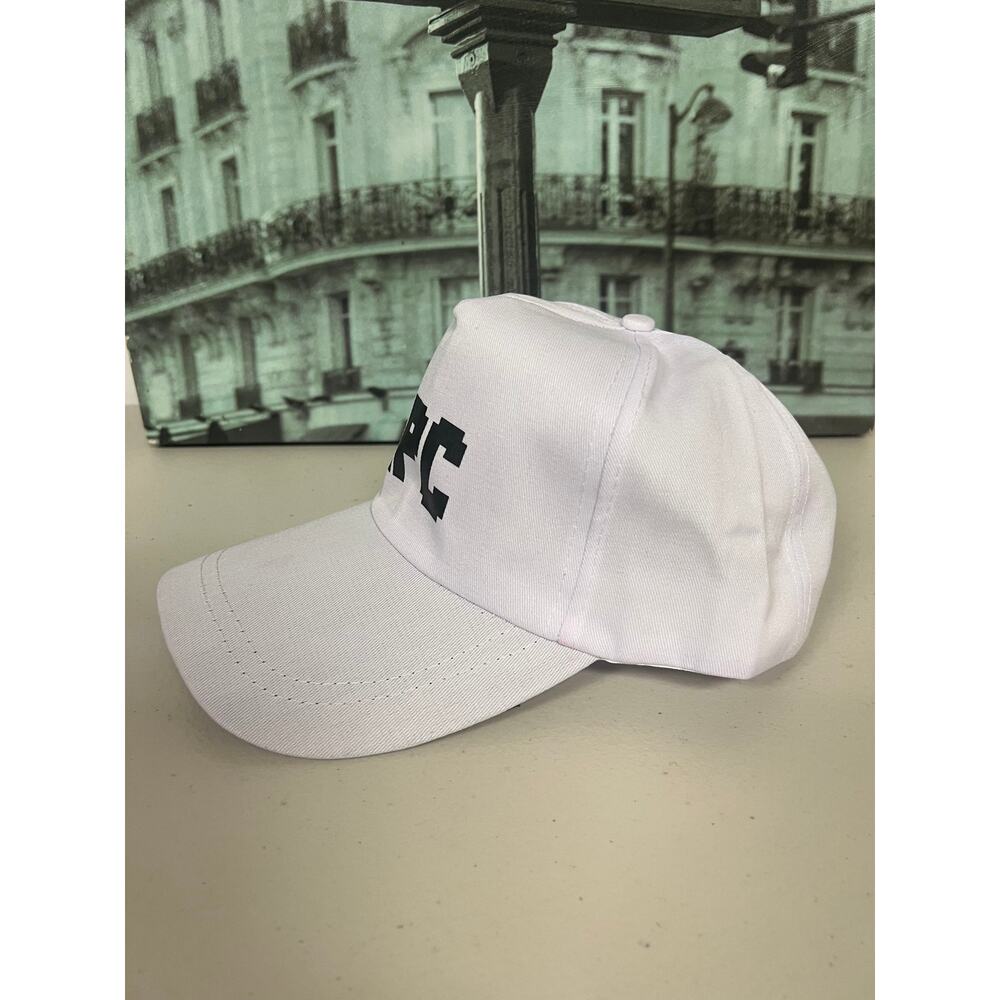 NPC Pixel Gamer Baseball Cap, Adjustable Funny Gamer Hat, White - Picture 2 of 2